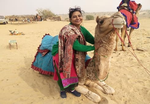 Camel Safari in the Sand Dunes