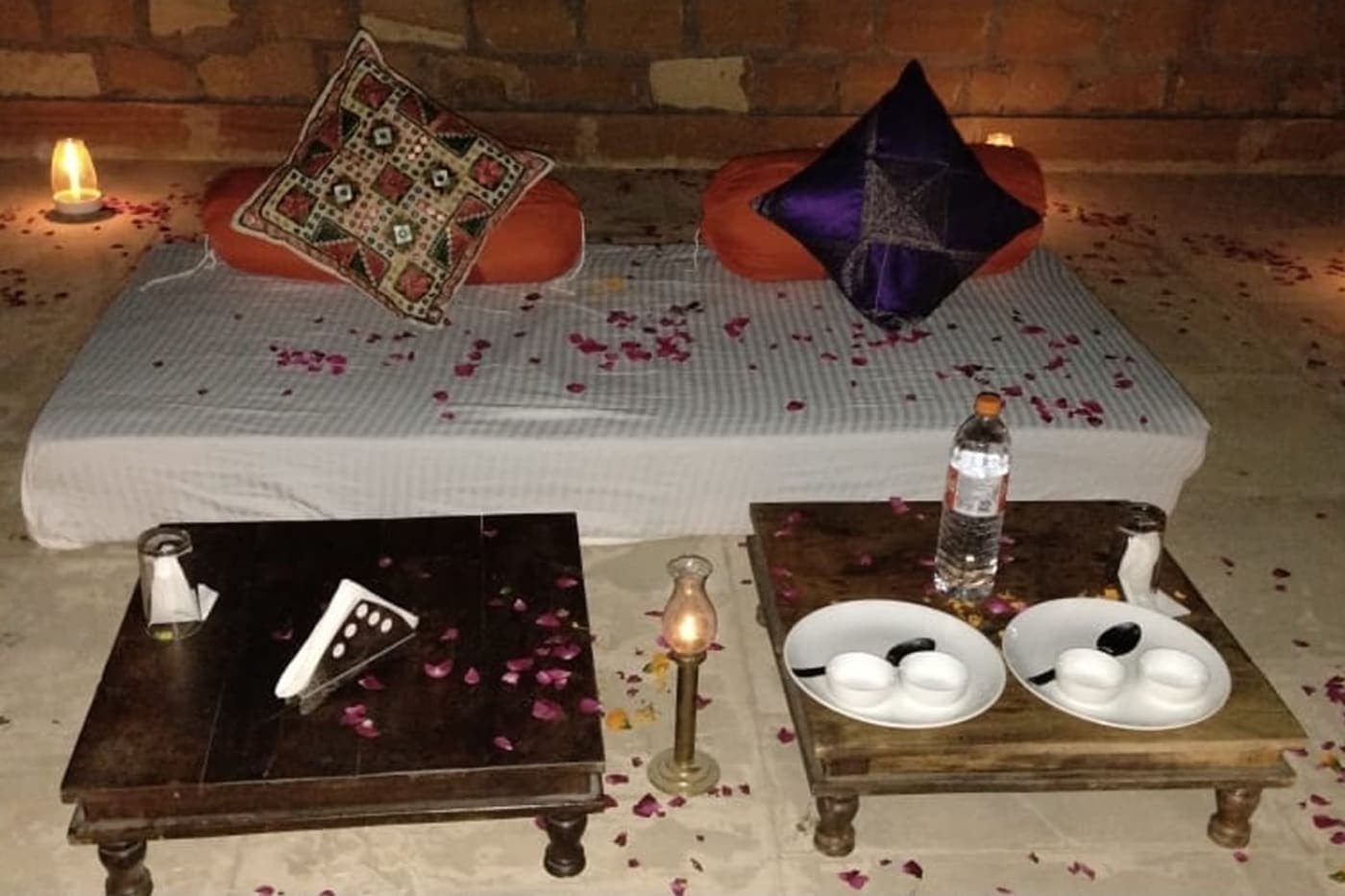 Romantic Rooftop Candle Light Dinner at Exotic Luxury Camps in Jaisalmer