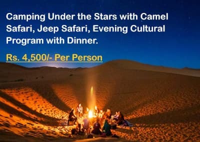 Camping Under the Stars with Camel Safari, Jeep Safari, and Dinner
