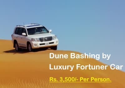 Dune Bashing by Luxury Fortuner Car