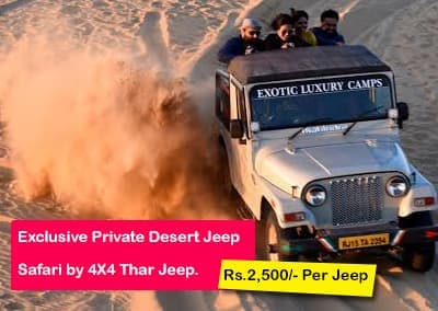 Exclusive Private Desert Jeep Safari by 4X4 Thar Jeep